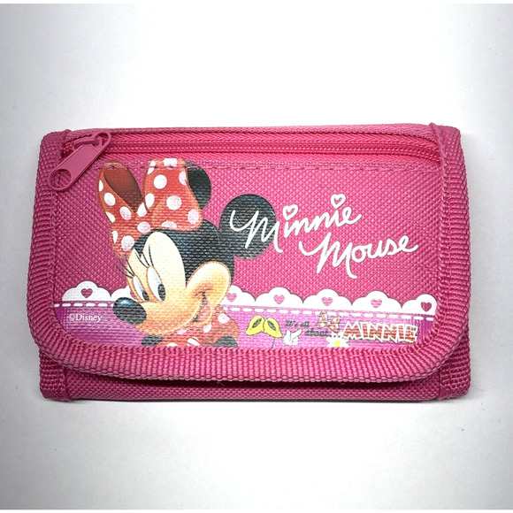 Disney Minnie Mouse Trifold Pink Wallet for Children - Picture 2 of 4
